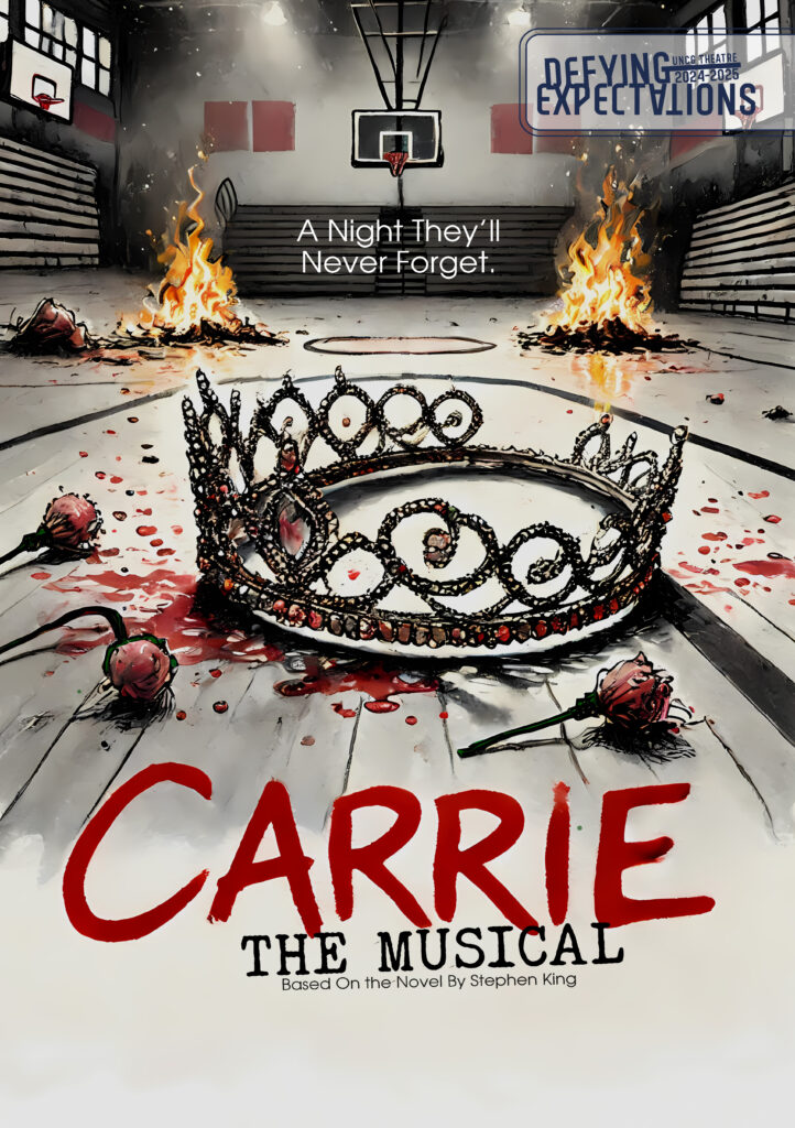 promotional poster for UNCG's production of "Carrie: The Musical"