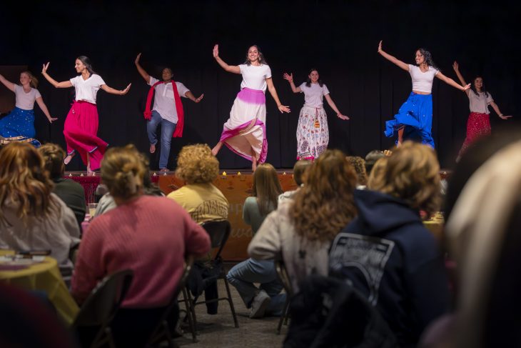 Bollywood Dance Group performs on stage