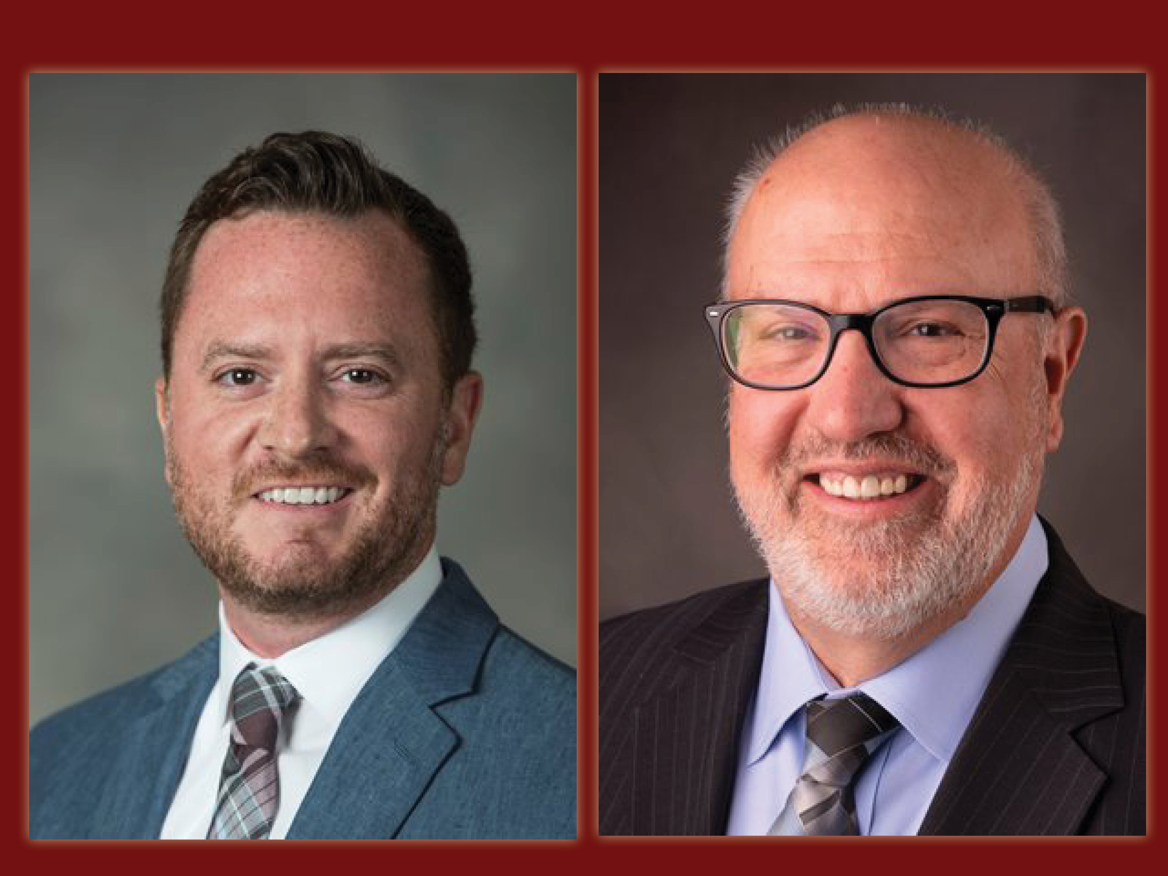 Brian Lyons, Love Term professor of management at the Martha and Spencer Love School of Business, and Robert Moorman, Frank S. Holt, Jr. professor of business leadership and professor of organizational behavior