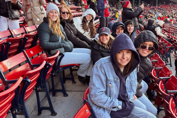 The Business Fellows at a Red Sox game while in Boston