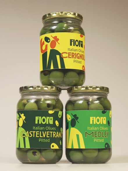 Flora Olives packaging