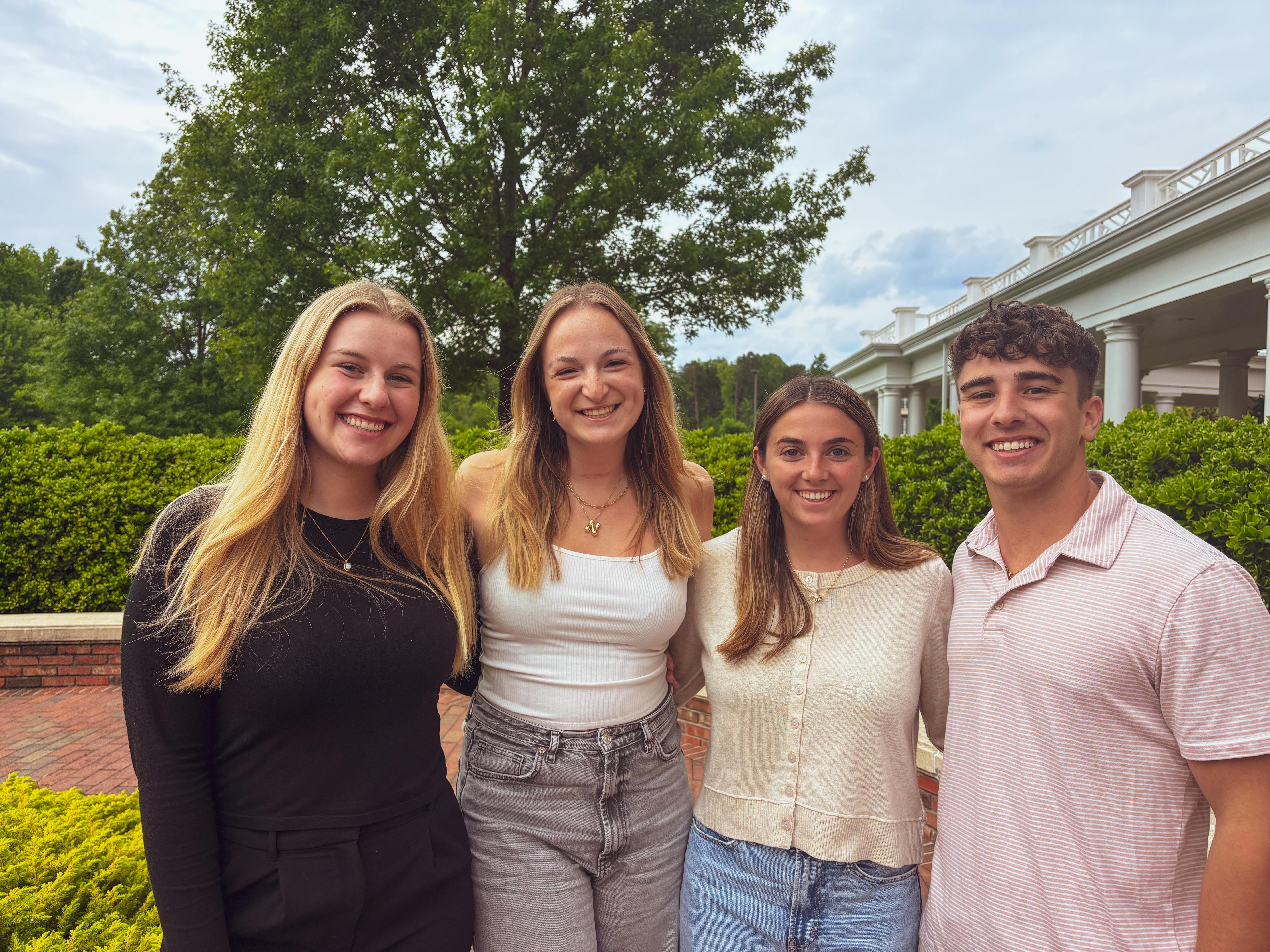 Megan Gilligan, Anna Ellis, Nancy Wilkins and Matthew Graffeo earned their SHRM-CP