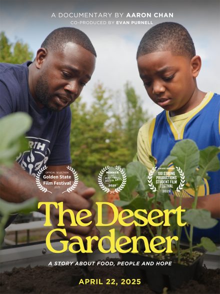 promotional poster for “The Desert Gardener,”
