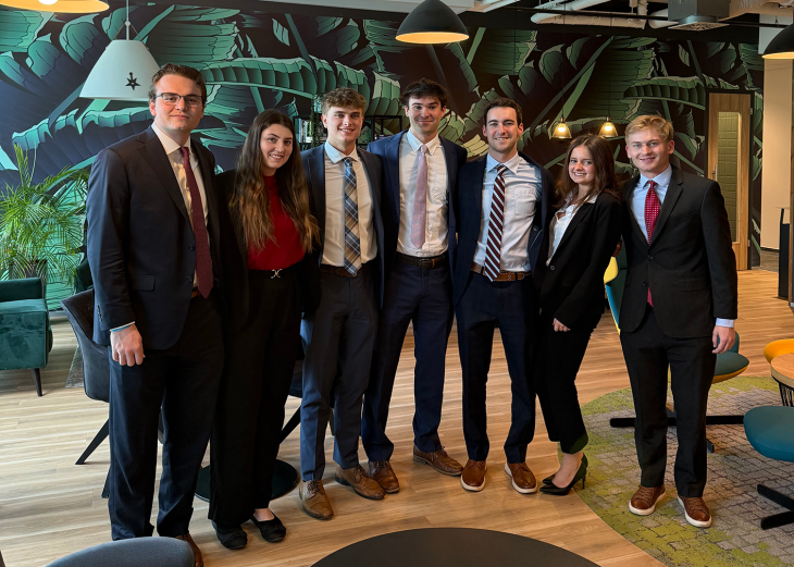 Photo of Duncan George in Prague with business fellows