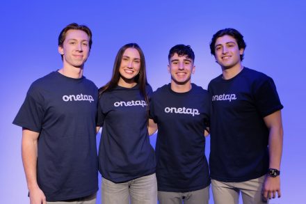 Elon University students TJ Mathis, Kylie Leyda, Matt Graffeo and Sam Dixon of OneTap