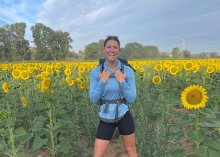 Alumna Taylor Casey '16 hiking the Camino