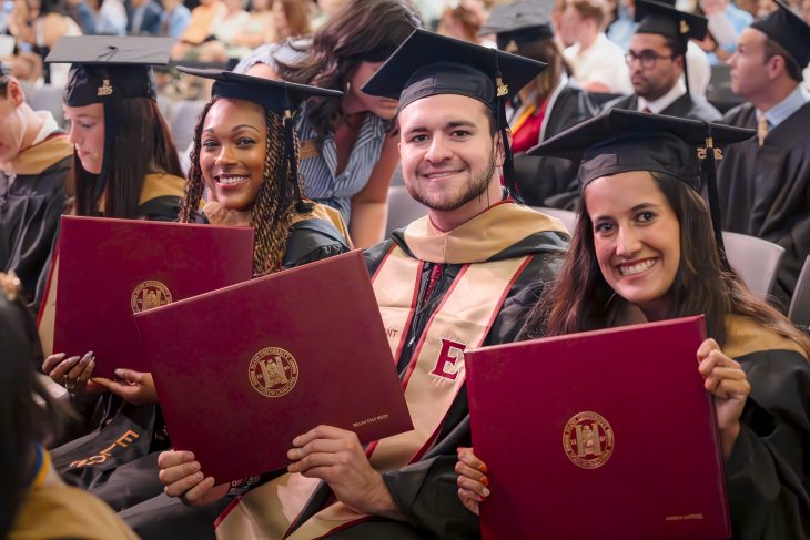 Elon University's MBA students at graduation