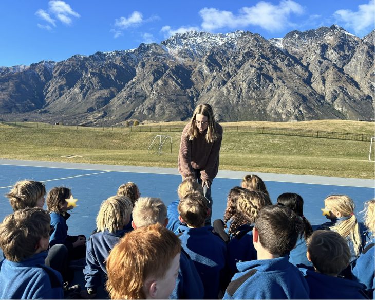 Grace Rasmussen '26 during her Teaching Fellows study abroad program in Queensland, New Zealand.