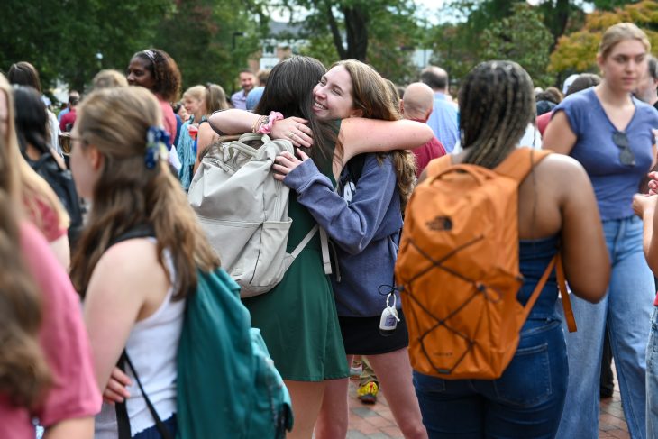 Elon University held the first College Coffee of the 2025-26 academic year on Aug. 26, 2025 on Phi Beta Kappa Commons.