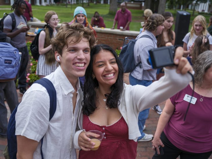 Elon University held the first College Coffee of the 2025-26 academic year on Aug. 26, 2025 on Phi Beta Kappa Commons.