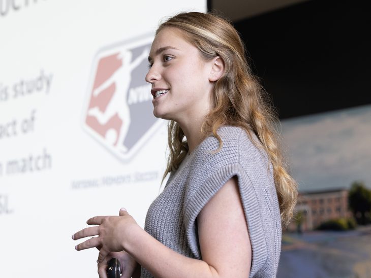 Lena Gunn ’25 of Elon University shares research