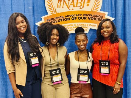 Four Elon students at NABJ conference