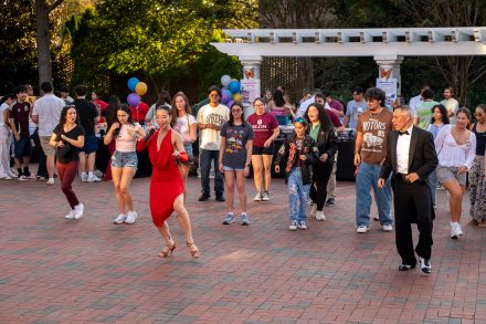 People dancing on a commons