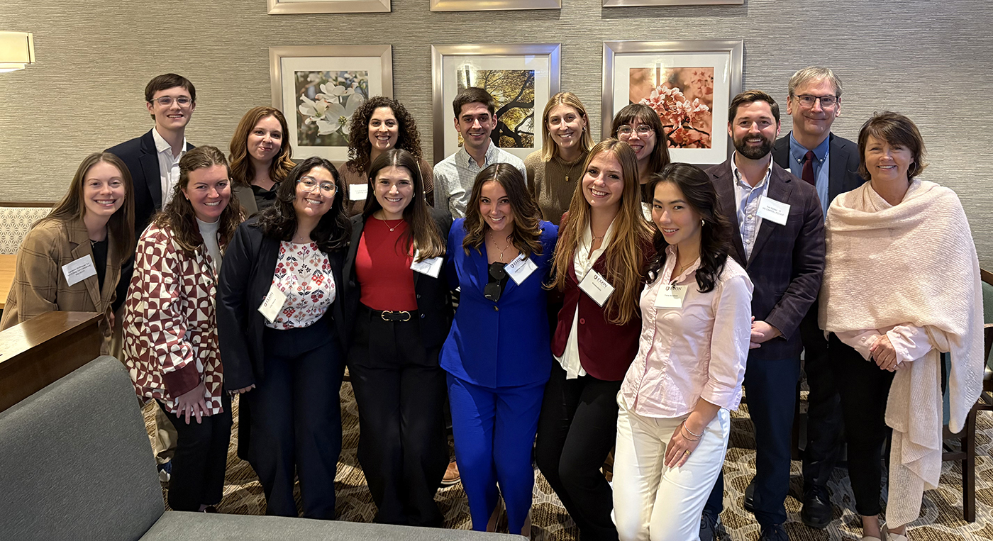  Elon alumni and students together