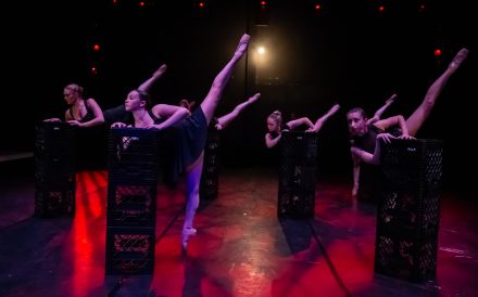 Dancers performing on stage