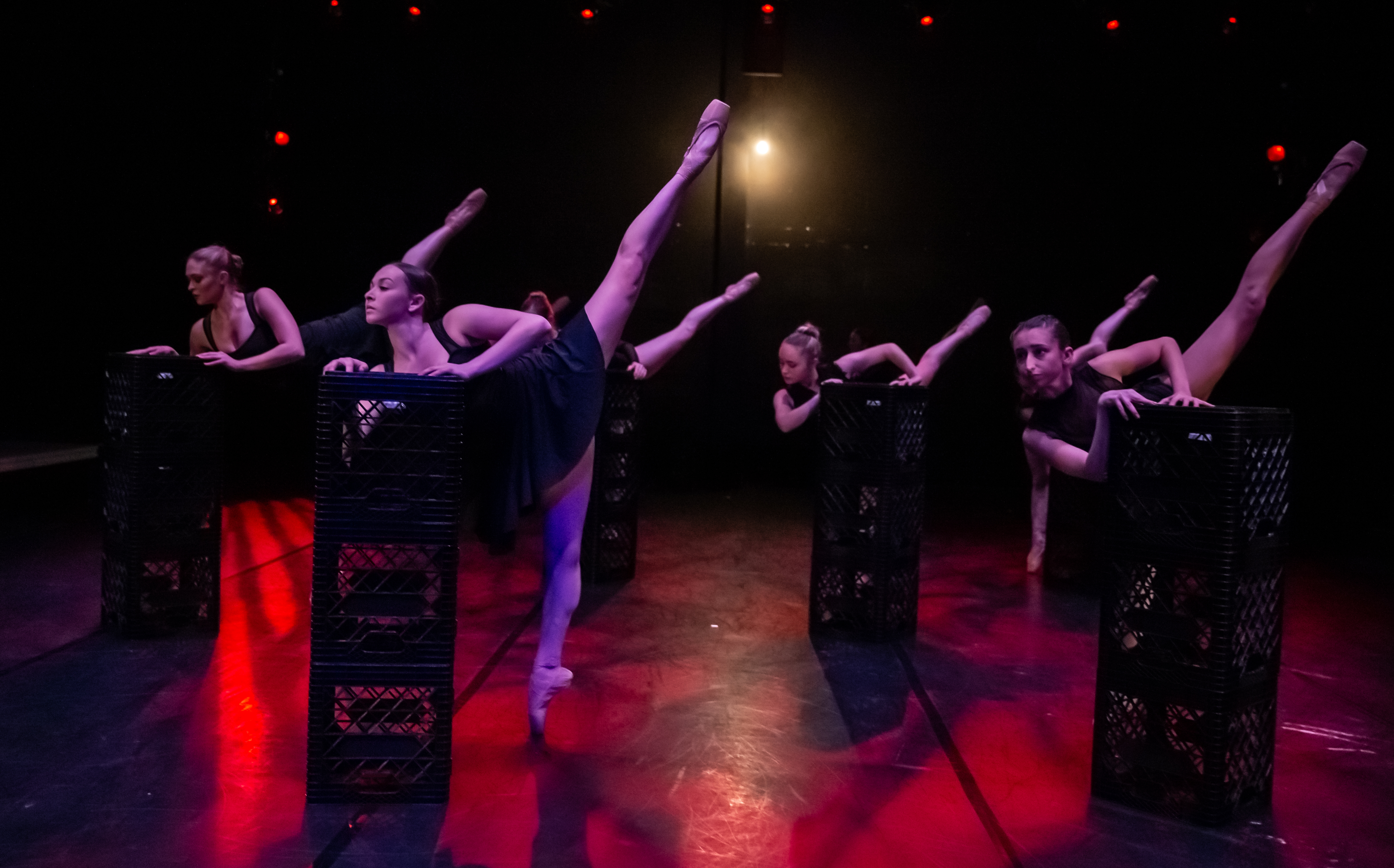 Dancers performing on stage