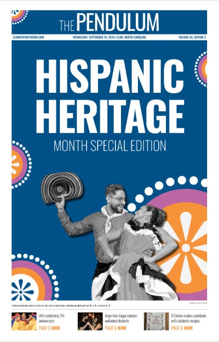 cover of the Sept. 18, 2024, publication of The Pendulum,