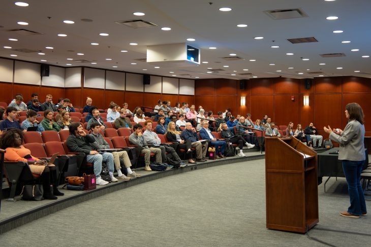 Photo of Business Analytics Day student session with Lisa Thaller