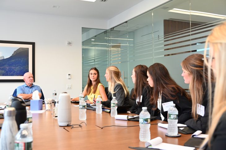Elon University Business Fellows at company visits in NYC at Richard Bernstein Advisors