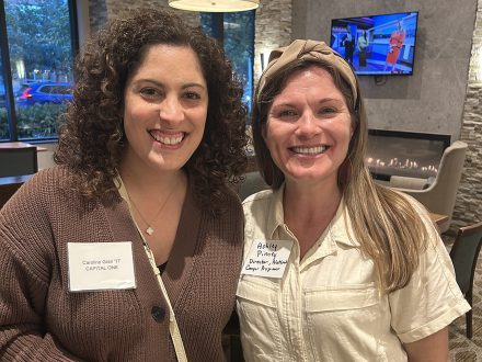 Caroline Grell '17 (left) and Ashley Pinney