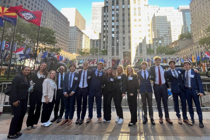 Elon University Business Fellows at company visits in NYC