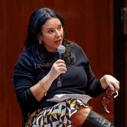 Jenn Azara of Sports Business Journal speaks at Elon University