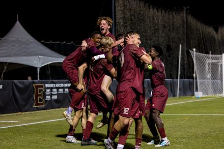 Images of Elon University men's soccer versus Campbell Camels in the CAA semifinals on Sunday, Nov. 9, at Rudd Field in Elon, N.C.