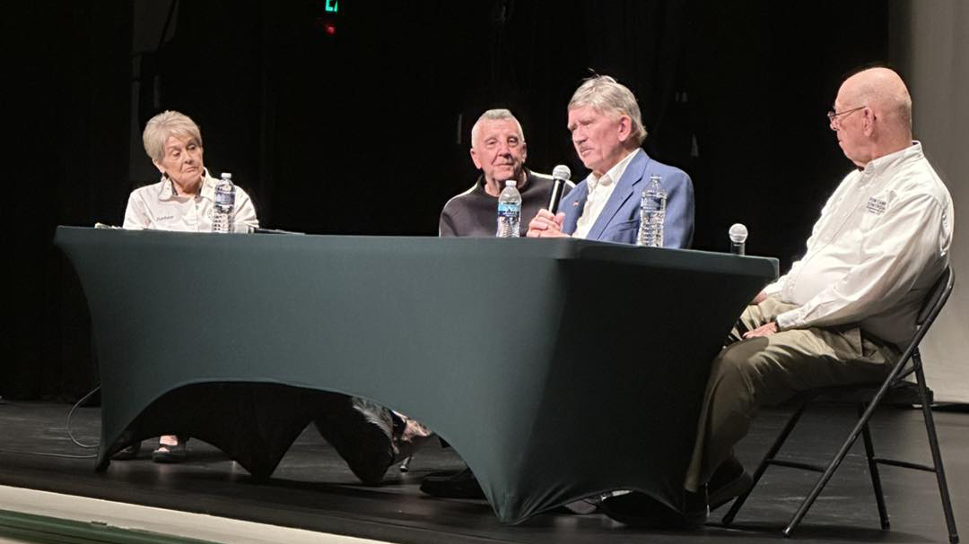 Elon's Tom Nelson on stage in Kansas