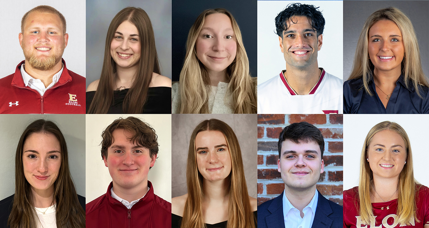 Elon's Chi Sigma Mu Honor Society inductees