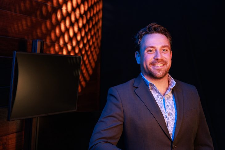 Professor Mustafa Akben poses for a portrait on November 7, 2025.