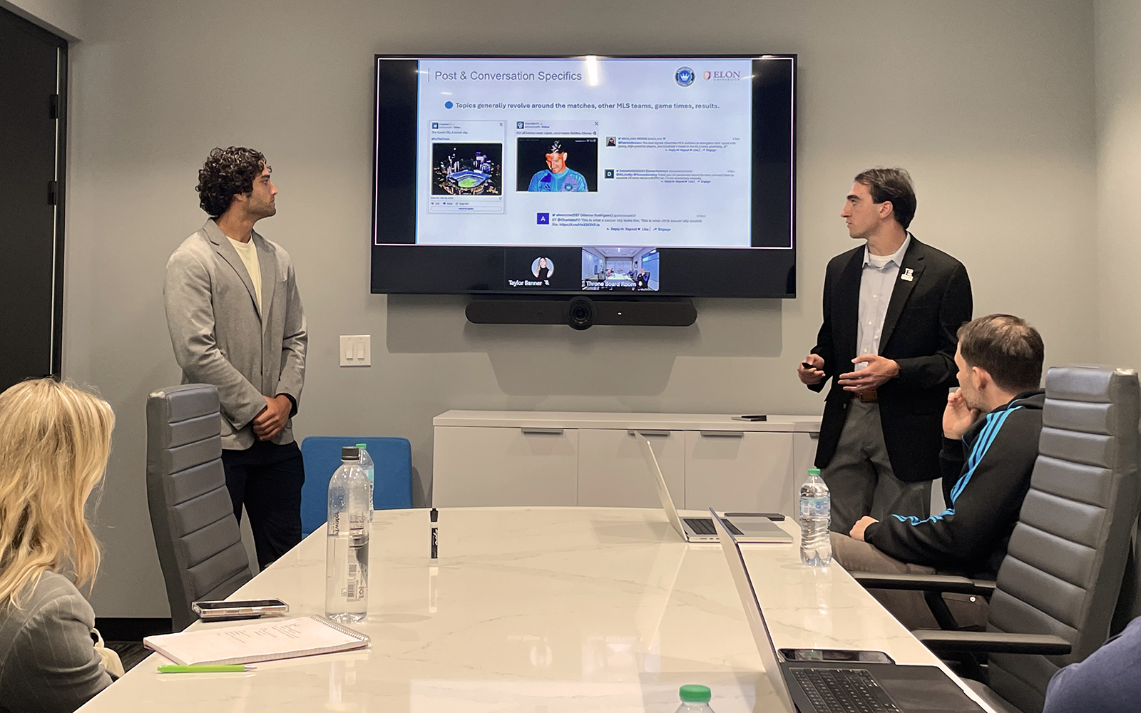 Carlos Levy '25 (left) and Anthony Bamford '25