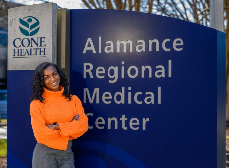 Elon Year of Service Fellow Aniya Scott at Alamance Regional Medical Center on January 20, 2026