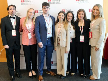 Elon students at Applied Sport Management Association Conference