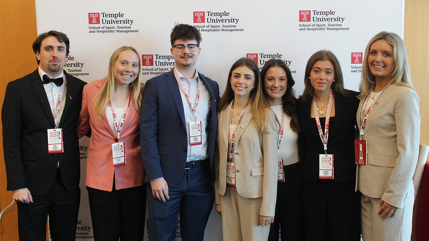 Elon students at Applied Sport Management Association Conference