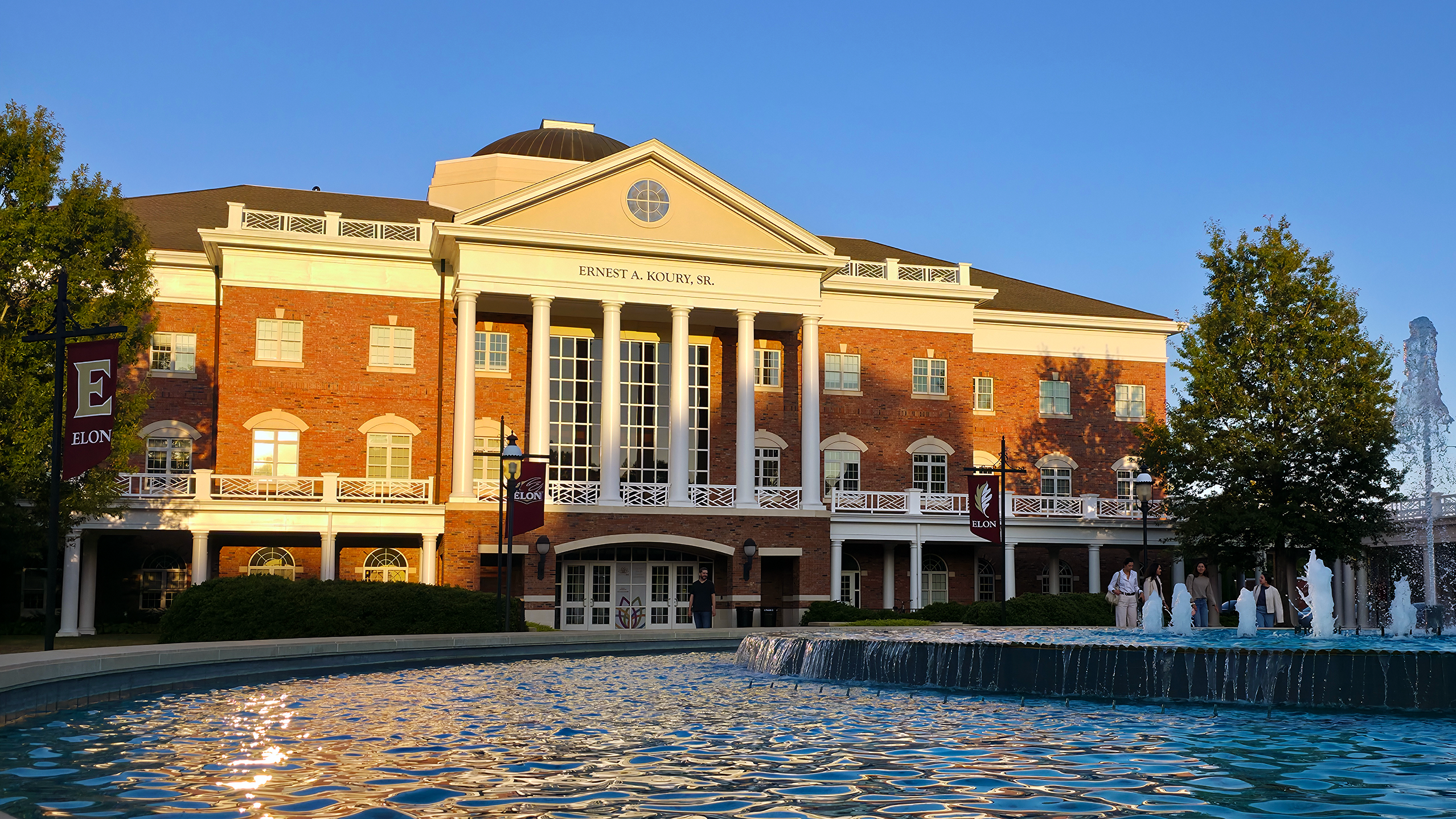 Exterior of Koury Business Center home of the Love School of Business