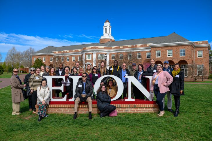 Queens University staff visit Elon for a campus tour on March 18, 2026.