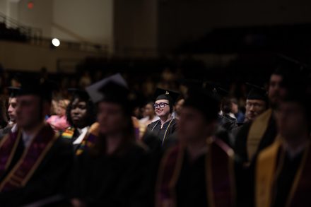 April Dudash G'24 at Graduate Commencement