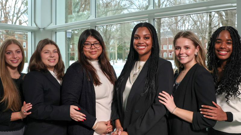 Elon students in group photo for 2026 PRSSA Bateman Case Study Competition