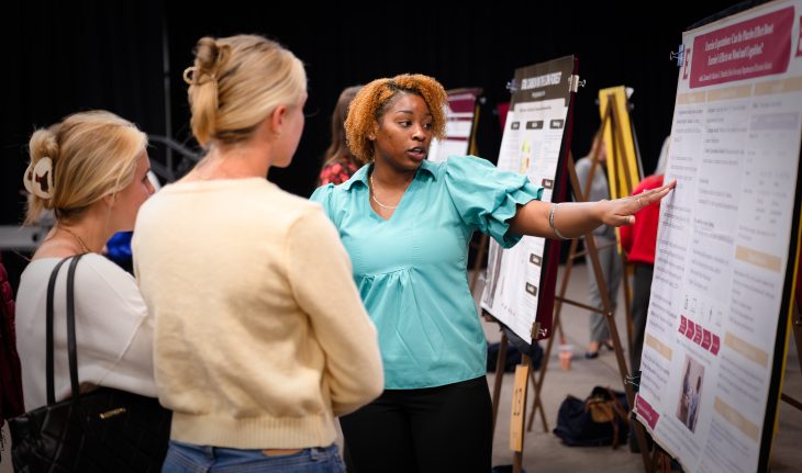 SURF presentations and posters at Alumni Gym on April 28, 2026.