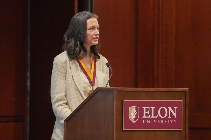 Findley '95 presenting her keynote
