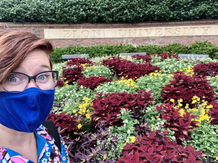 April Dudash on the First Day of Elon MBA Orientation 2020