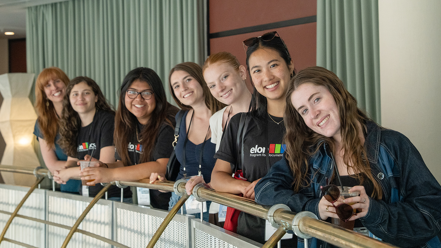 A group of Elon Comm people at Full Frame festival 