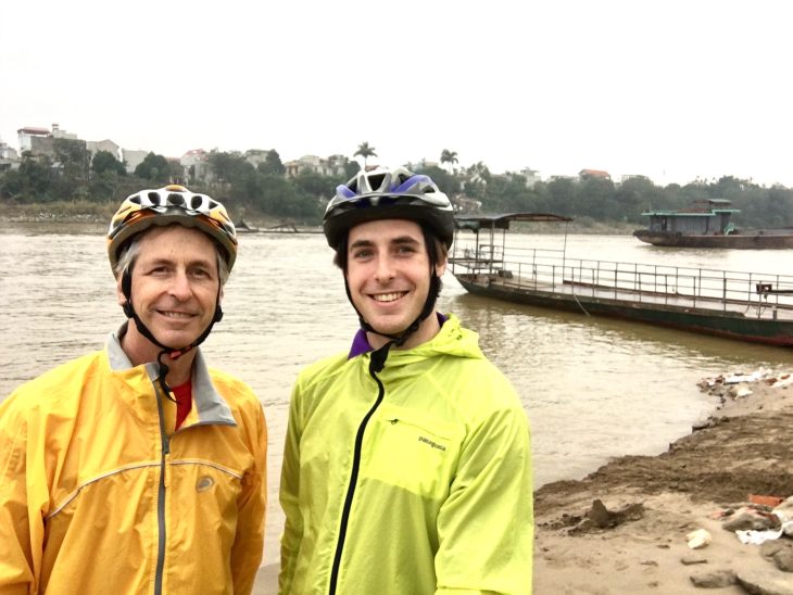 Mike Goldstein ’17 in Vietnam for Winter Term with his father.