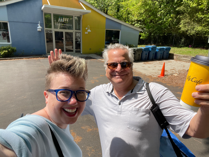 Volunteering with Board Treasurer Meals on Wheels