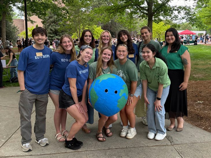 Office of Sustainability’s eco-reps and interns at Party for the Planet 2025