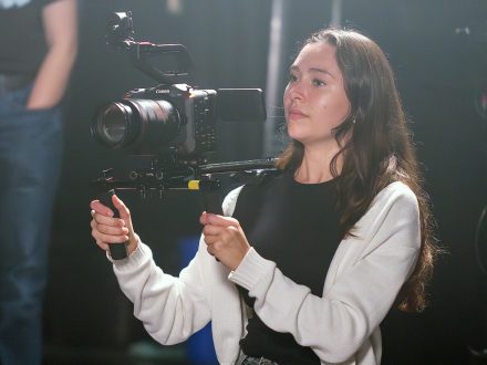 Molly Clayton ’27 with camera in hand