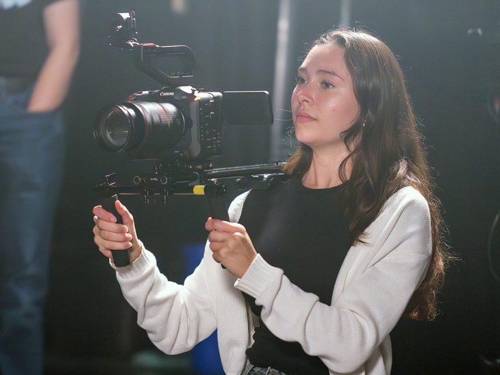 Molly Clayton ’27 with camera in hand