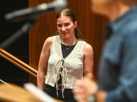 Elon student Skylar Cook smiles