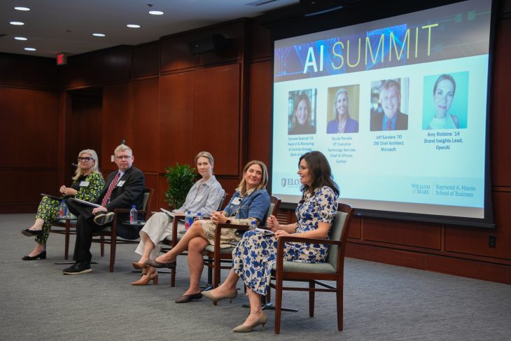Jeff Sanders ’00, Chief Architect, Microsoft Nicole Perrelle, Head of AI Executive Advisory Service, Gartner Danielle Nashold ’04, Head of AI Monitoring and Controls Strategy at Bank of America Amy Robbins ’14, Brand Insights Lead, OpenAI