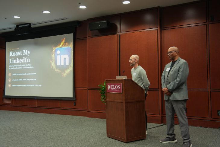 Roast My LinkedIn, a career-readiness tool that used humor to engage students before offering practical advice on how to strengthen their professional profiles